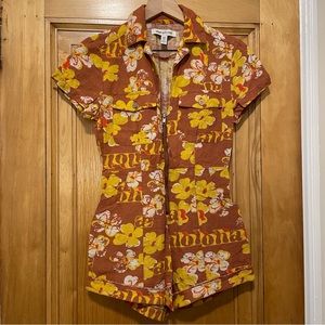 Retro Floral Jumpsuit